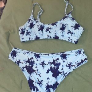 Blue Tye-Dye Bikini